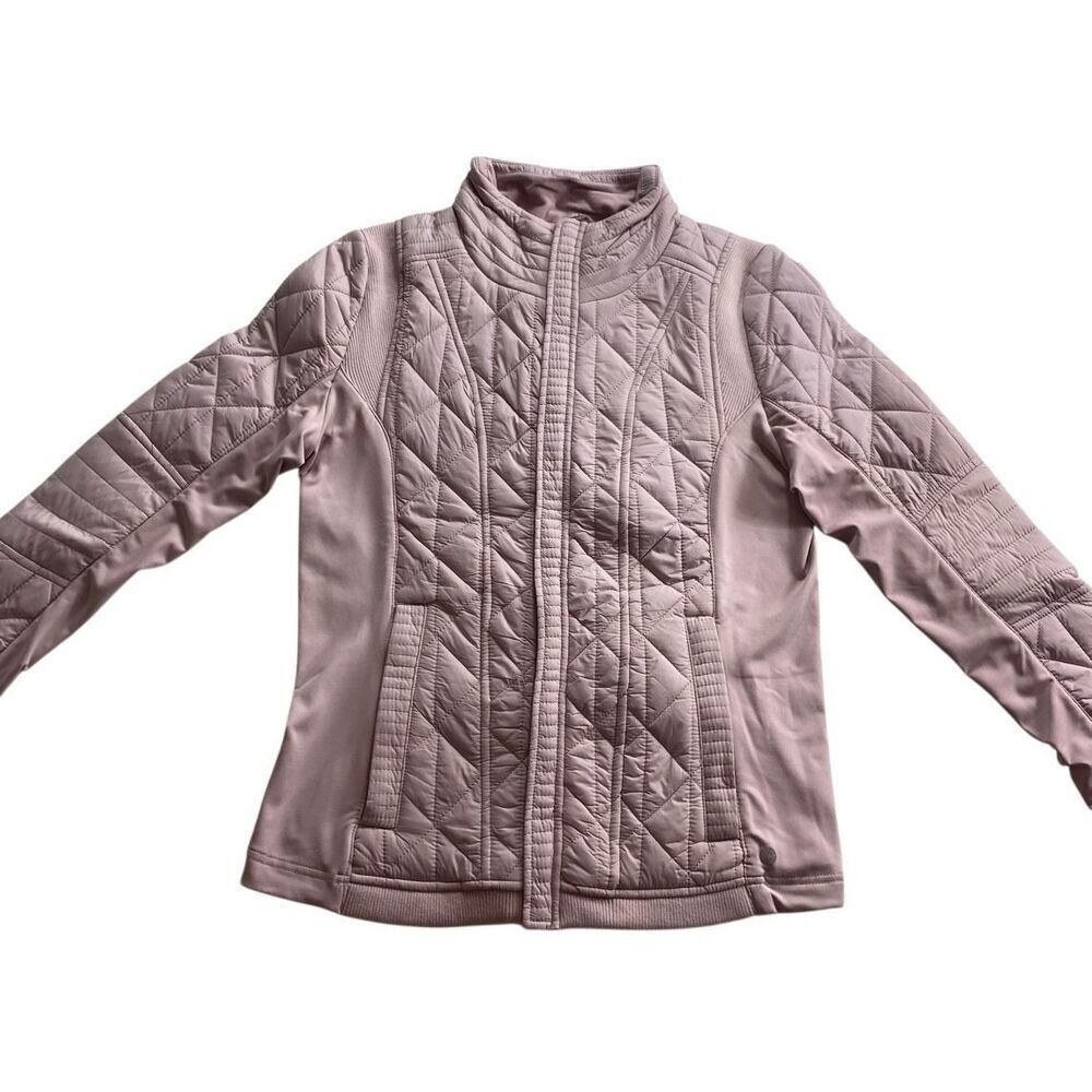 90 Degree By Reflex Medium Quilted Zip Front Jacket PEARLED ROSE - Picture 1 of 11